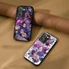 Shockproof Cover for Realme P3 Ultra 5G Vintage Oil Painting Purple Floral Phone Case, Glossy Acrylic Back TPU Bumper
