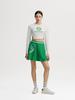 SERGIO TACCHINI W Gottham Rapazza Print Flare Skirt (Green)