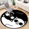 1pc Kittens Cats Office Round Area Rug, Under Office Chairs Bedroom Living Room Home Decor, Room Deco, Available In Various Sizes