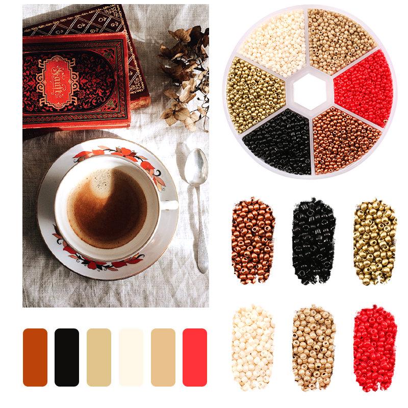 2mm Seed Beads Kit Small Beads For Needlework Craft Round Glass Jewelry Beads For Jewelry Making Bracelet Necklace Handmade DIY