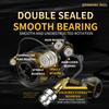 [Germany Stock] Rooblinos SW Left Hand Aluminum Alloy Nylon Saltwater Spinning Reel 5.1:1 Gear Ratio Line Twist Fishing