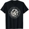 Moon Graphic Bats Gothic Art Design for Women and T-Shirt