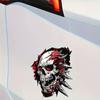 1Pc Spiked Skull Vinyl Sticker, Waterproof Decal for Car Motorcycle Window Bumper Laptop DIY Decoration