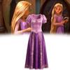 Gubancos Rapunzel Cosplay Ruha Lányoknak Szatén Szövetből Halloween Témájú Rendezvényekre