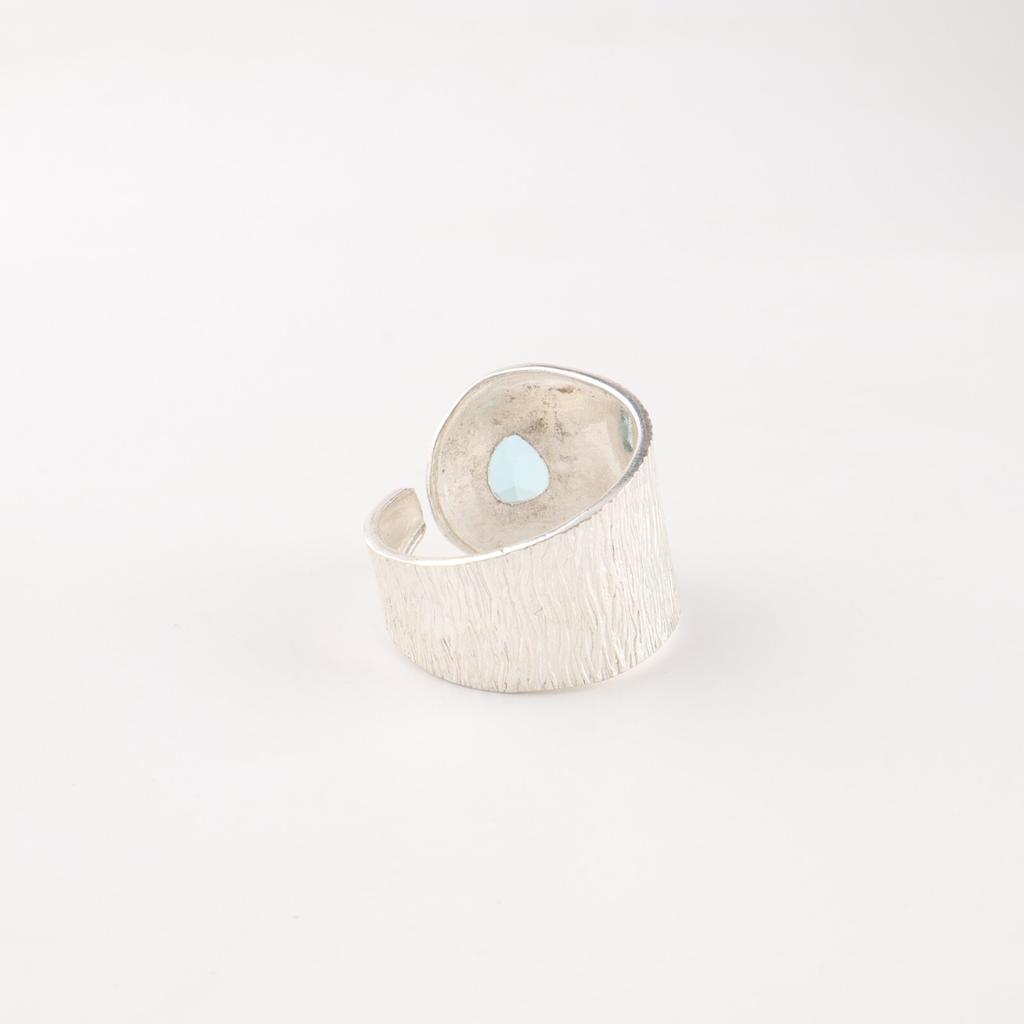 Sky Blue Topaz Gemstone 925 Sterling Silver Jewelry Handmade Ring For Christmas RR-63-4