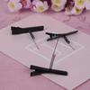 10Pcs 4Cm Black Metal Hair Clip With Tip Spring Crocodile Clip For Handmade Diy Basic Universal Hair Clips Creative Headwear