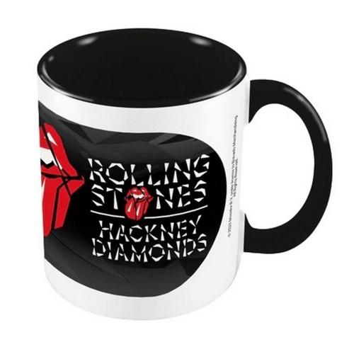 Tazza a Due Tonalità Interna Black Diamond dei Rolling Stones bianco/nero