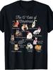 The 12 Cats Of Christmas T-Shirt - Funny Cat Lover Graphic Tee With Santa Hats, Reindeer Antlers & F