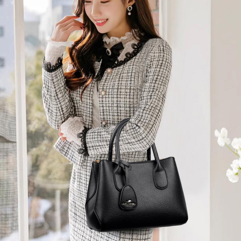 Women's Bag Fashion Commuter Middle-aged Mother Portable Tote Bag Large Capacity Messenger Women's Bag