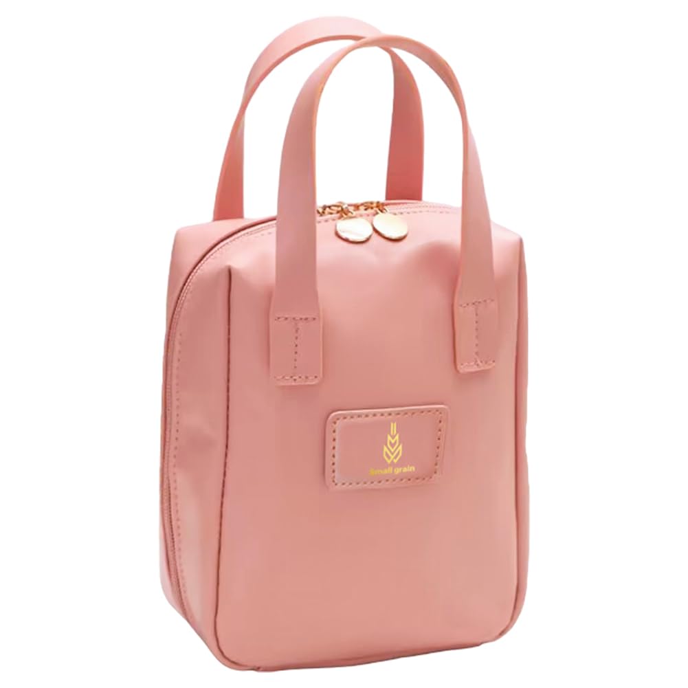 Suitcase Company Cosmetic Divided Small Item Freestanding Makeup Large Upright Pink Pouch, Vertical, Pockets, Handle, Storage, Pouch, Capacity,