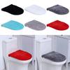 Solid Color Toilet Lid Cover Warm WC Cover Easy Install Toilet Dust Cover  Bathroom Decorative