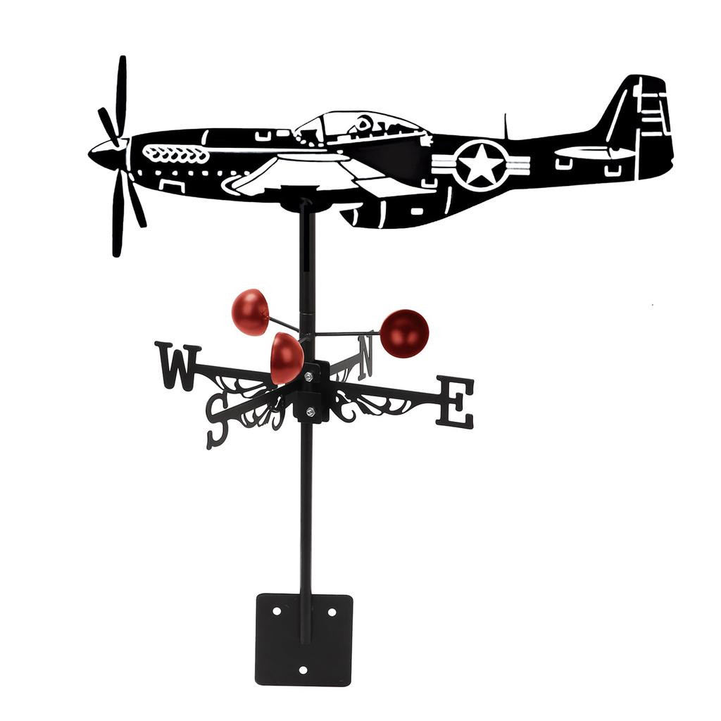 Metal Rooster Weathervane, 22.8 x 13 Inch , Direction Indicator Wind Vane Weathercock for Garden Decorative Farmhouse Yard Chicken Coop