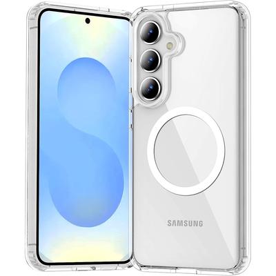 Coque de chargement sans fil magnétique Magsafe robuste pour Samsung Galaxy S25edge S25 Ultra A16 A26 A06s A55 A35 A15 A05s A54 A05s Coque rigide hybride souple
