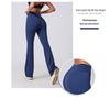 Peach High Waist Butt-Lifting Flare Yoga Pants for Women - Micro Flare, Skinny Fit, Long Length Fitness Pants
