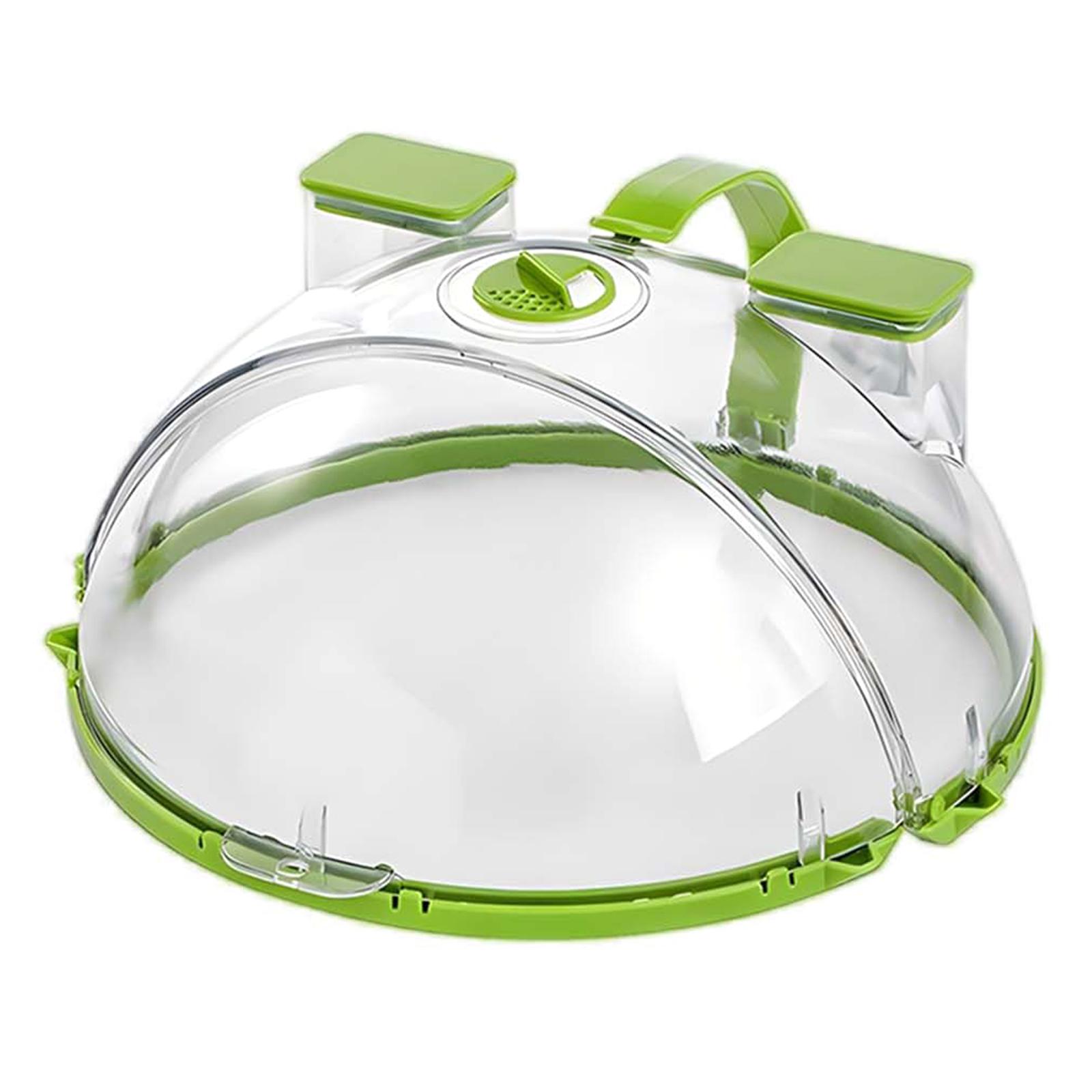 Microwave Splatter Cover with Dual Water Steamer Clear Microwave Plate Cover Lid Dish Bowl Cover A
