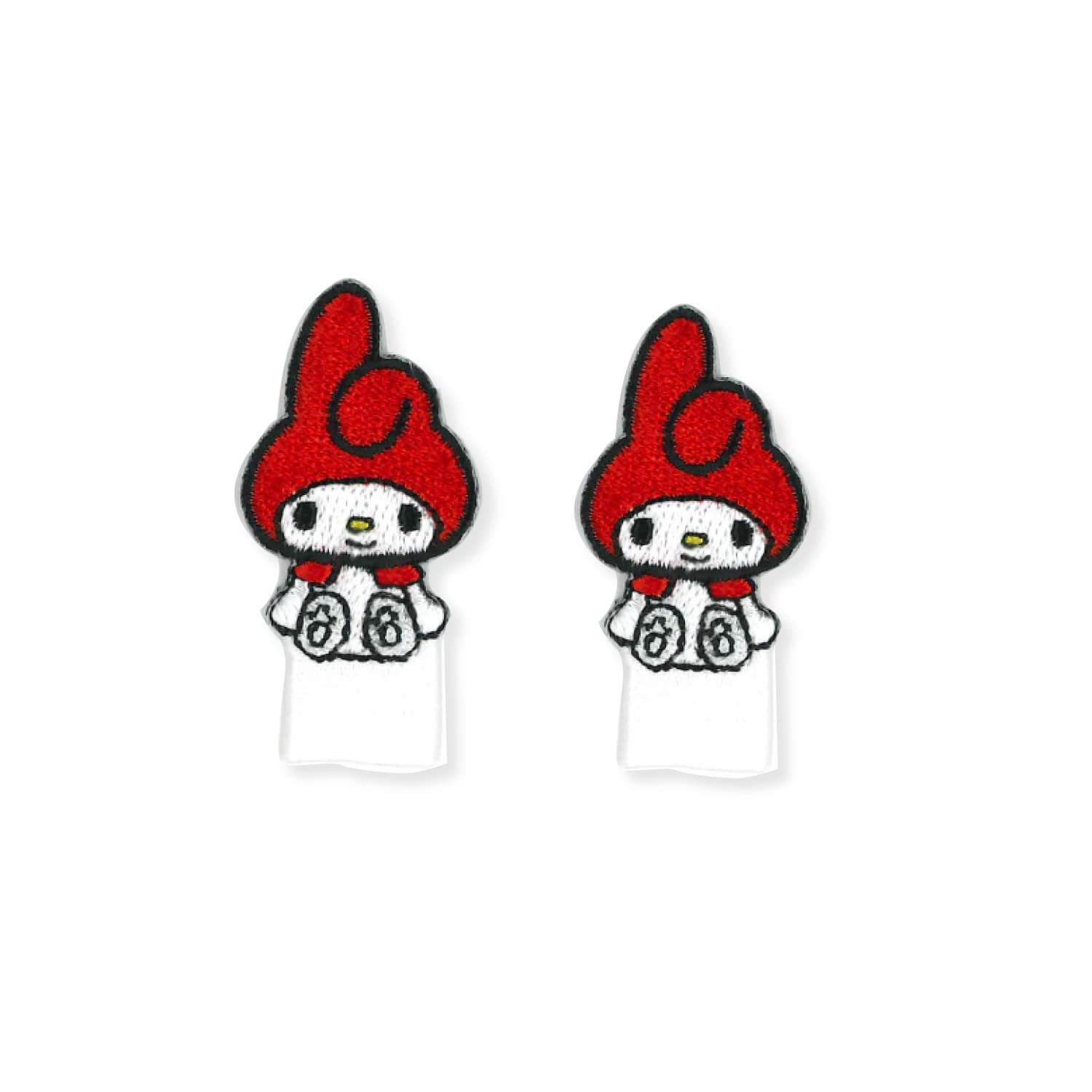 

KIYOHARA Sanrio Name Tag Patch My Melo 2 шт. Ш22 мм x В43 мм Термонаклейка RIO-3109