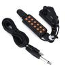 Guitar Pickup, 12-Hole Acoustic Guitar Pickup with Tone and Volume Controls and Connectors, Easy To Use, Compatible with Acoustic Guitars