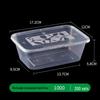 Manna Clean Square Disposable Plastic Meal Boxes