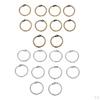 10 Pcs Album Spring Rings Open Jump Set for DIY Making Jewelry Findings - 2cm Golden