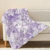 Lightweight Not Bulky Flannel Blanket, Floral Collection Skin-Friendly Soft Warm Throw for Home, Window Seat Decor, Christmas & Halloween