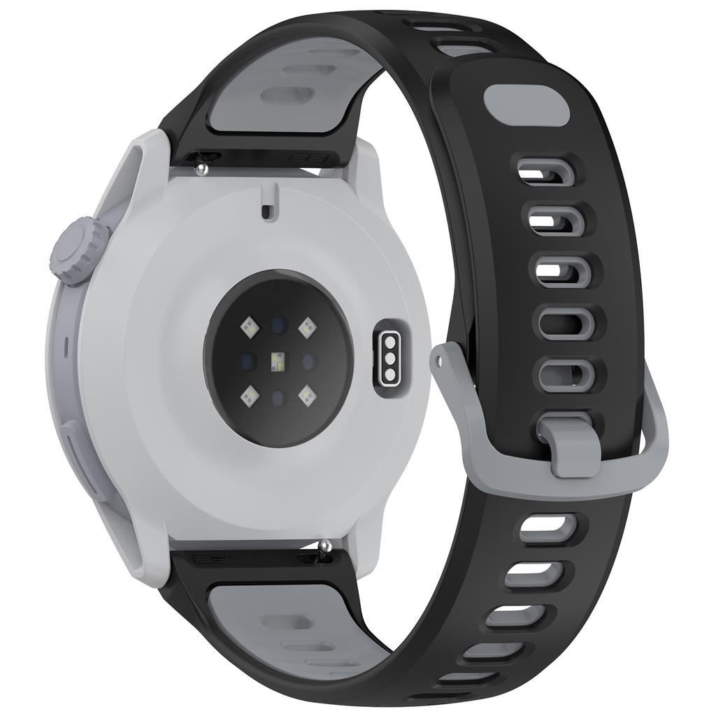 Dual Color Silicone Band for Coros Pace 4 Quick Release Breathable Watch Strap