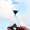 Hand-Blown Hourglass Creative Magnetic Sand Timer Clock, Home Decoration Crafts, Valentine's Day Present
