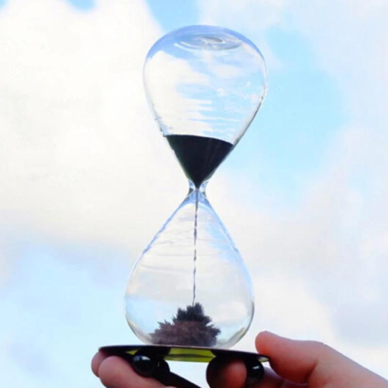 Hand-Blown Hourglass Creative Magnetic Sand Timer Clock, Home Decoration Crafts, Valentine's Day Present