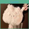 Plush Cat Handbag For Women With Large Capacity For Daily Use