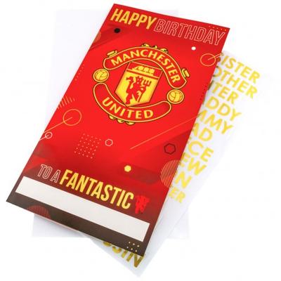 Manchester United FC Kişiselleştirilebilir Doğum Günü Kartı