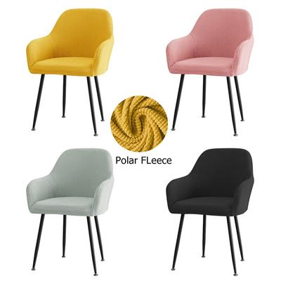 1 /6 stk Polarfleece Høy Armstoltrekk Elastisk Bue Spisestoltrekk Nordisk Kontor Studiestol Slipcovers Hus De Chaise
