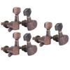 6Pcs Guitar Locking Tuners Tuning Pegs for Full Enclosed Electric Guitars AccessoriesAntique Copper
