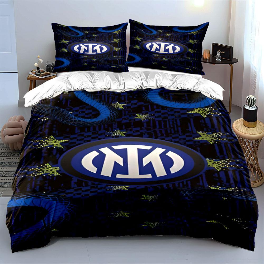 Blue snakes and logo. Bedding sets Duvet cover sets Duvet covers Pillowcases(1 * Duvet Cover 2 * Pillowcases without duvet insert)
