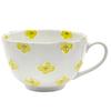 24to3 Nishitomi Ceramics Imari Ware Mug, Tokushichi Kiln, Approx. 240ml, Hana Flower Pattern, Small Floral Design, Yellow, Made In Japan, 480086