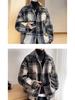 Men's Retro Plaid Wool Coat: Trendy, High-End, Thickened, Warm, Autumn/Winter Casual Jacket