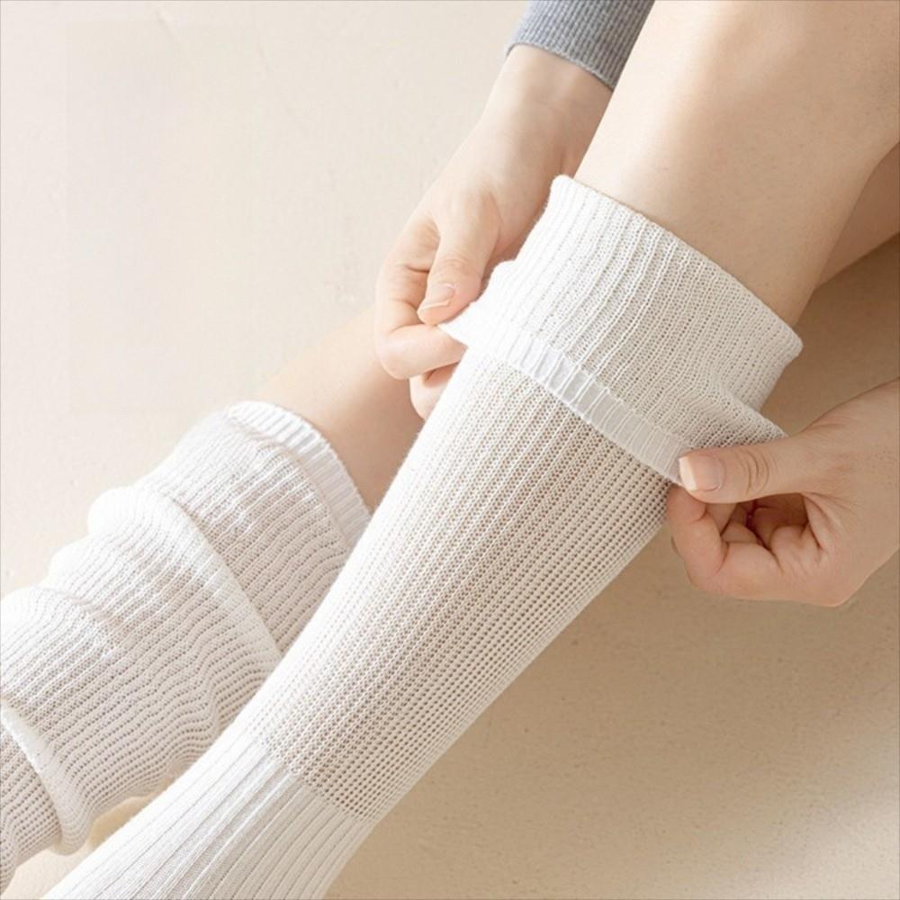 Soft Women's Long Socks Solid Color Two-Toed Sock Comfortable Split Toe Socks Autumn