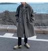 Men's British Style Wool Trench Coat - 2024 Autumn/Winter Trend, High-End Mid-Length Thick Jacket