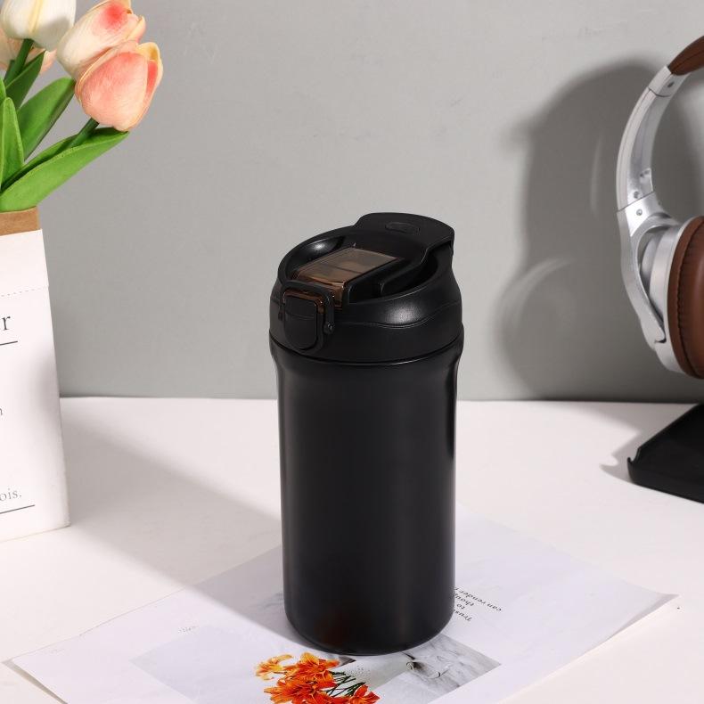 

High Value Coffee Cup 316 Stainless Steel Double Drink Thermos Cup Male And Female Students Advertising Gifts Accompanying Water Cup 500ml чёрный