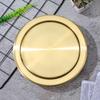 Stainless Steel Recessed Trash Can Lid Swing Open Countertop Garbage Cover for Kitchen Bathroom Hotel Hospital Use
