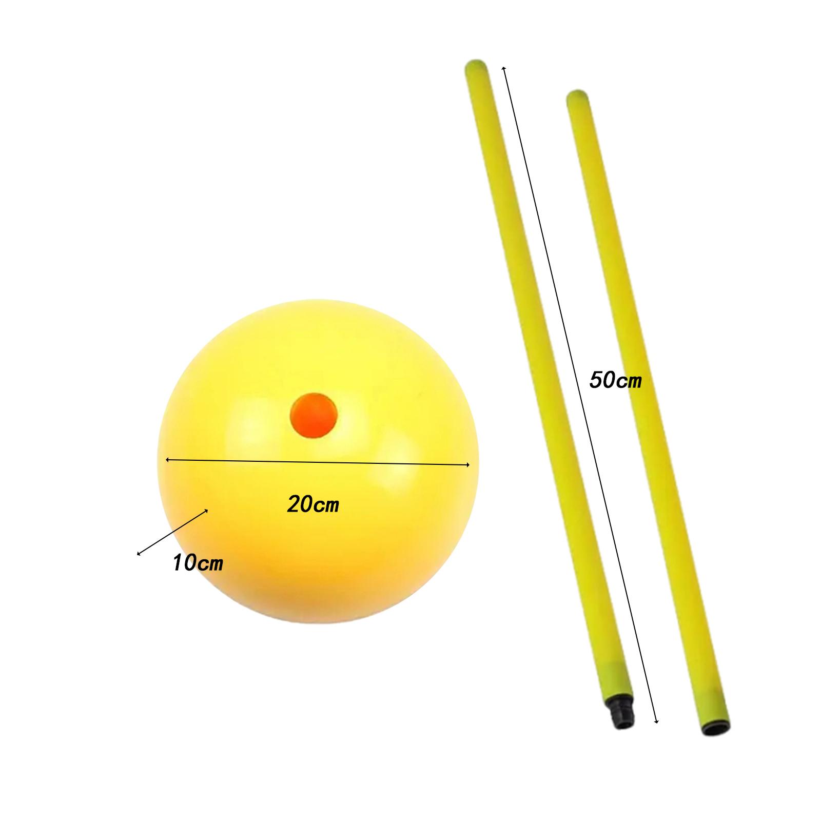 

Soccer Agility Pole Adjustable Soccer Training Hurdles Speed Trainning Equipment Supplies for Playground Football Backyard