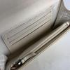 Used CHANEL Medium Wallet Bifold Coco Mark Silver