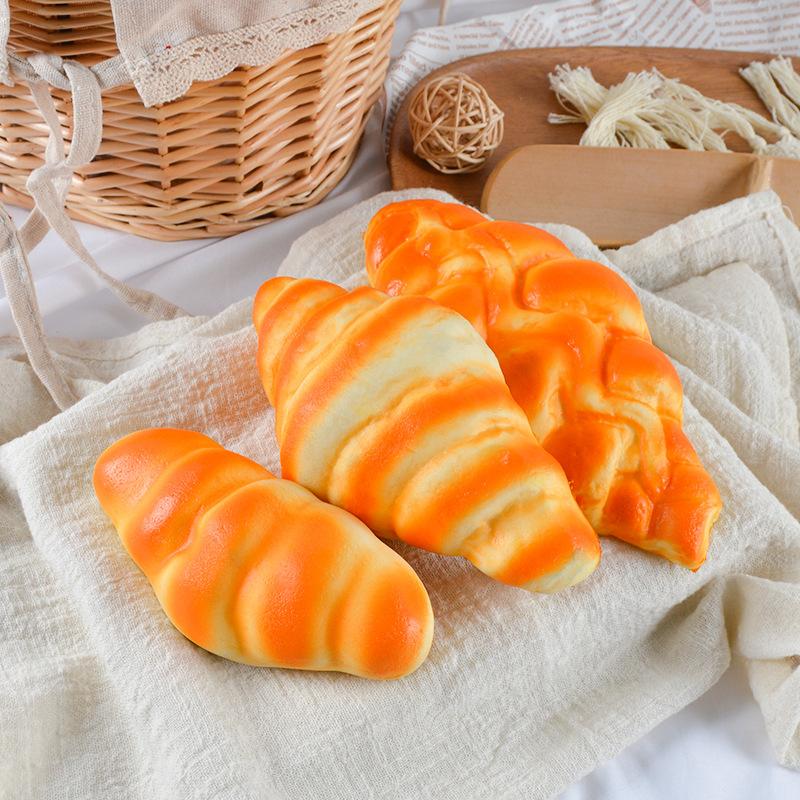 Simulation French Bread Cake Doughnuts French Stick Food Model Soft Bread Baking Photography Props Window Display Home Decor