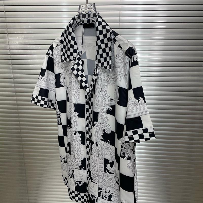 European-American Trendy 3D Print Casual Men's Short Sleeve Shirt