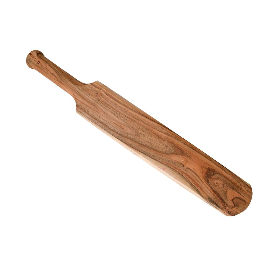 RSINC Strapazierfähiger Holz-Wäscheklopfer, Reinigungs-Natürlicher Holzschläger, Peddle, thaapi, für Schläger zum Wäschewaschen 43 * 5 CM Holz Thappi