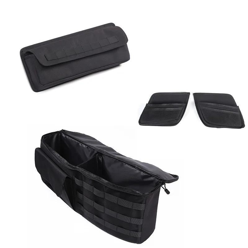 For Toyota FJ Cruiser 2007-2025 Car Trunk Side Storage Box Net Pocket Front Co-pilot Storage Bag Car Accessories