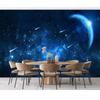3d Galaxy Wallpaper Abstract Blue Starry Mural Living Room Bedroom Tv Sofa Backdrop Home Decor 3d Fresco