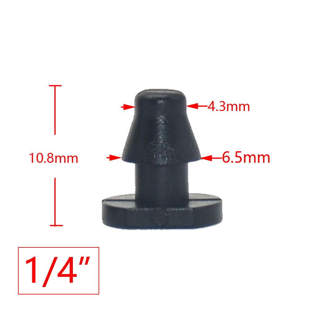 50pcs 1/4'' 1/8'' 6mm Garden Water Connector Elbow End Plug Straight Barb For Garden Hose Irrigation System