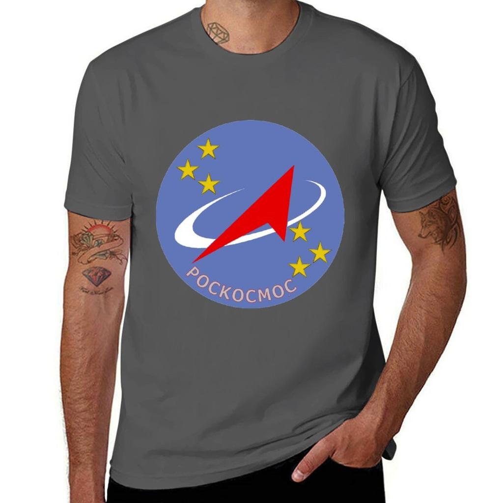 Roskosmos Fliegeranzug Aufnäher T-Shirt Bedruckte T-Shirts Für Unisex T-Shirt