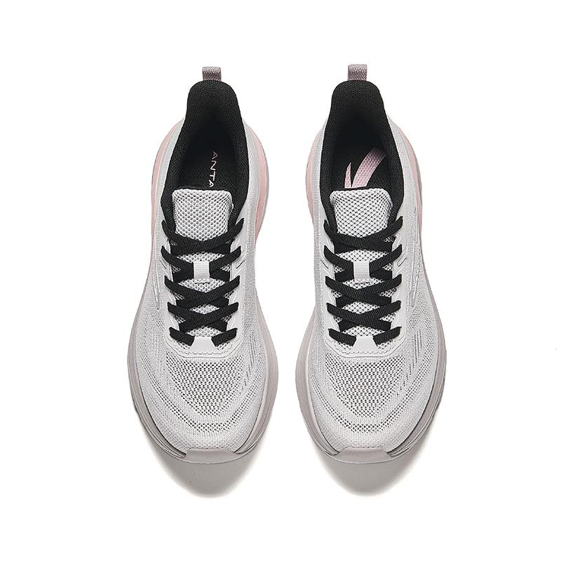 Anta Comfortable Cushioning Non-Slip Durable Low-Top Casual Running Shoes Women sneaker Gray Purple 122435505R-5