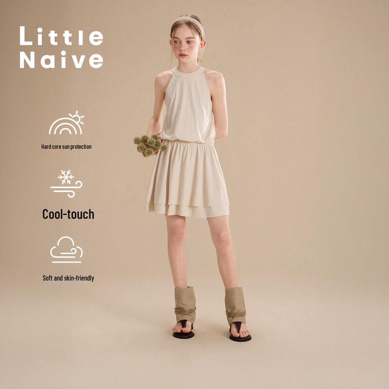 Little Naive Girls  Cooling Halter Neck Sun Protection Dress 120