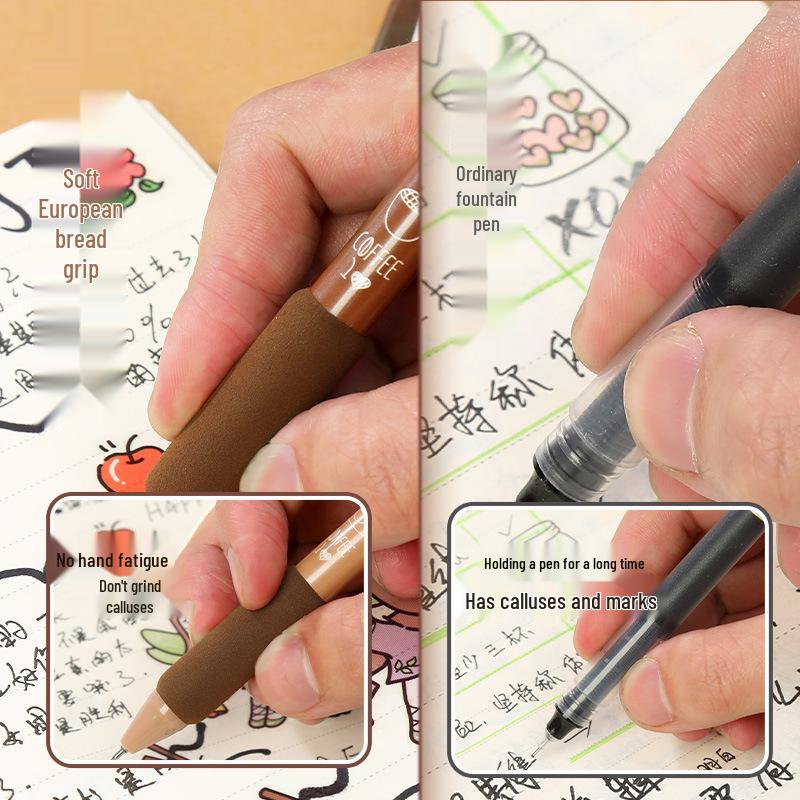 Black Quick-Drying Ballpoint Pen: Smooth Writing Without Calluses, Stylish Design, Ideal for Primary School Students